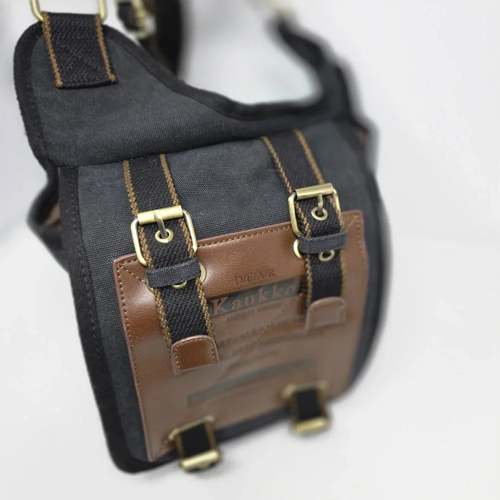 Kaukko Backpack Womens Black Brown Casual Travel Western U.S. Cattle Subpackages